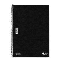 297097 SKAG ΤΕΤΡΑΔΙΟ ΣΠΙΡ BASIC Α4 3 ΘΕΜ 90φ ΜΑΥΡΟ