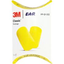 3M Classic Earplugs Κωδ PP-01-002 Ωτοασπίδες Αφρώδεις Κίτρινες 1 Ζευγάρι