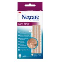 3M Nexcare Steri-Strip Αποστειρωμένα Αυτοκόλλητα Επιθέματα 6x75mm 6 Τεμάχια