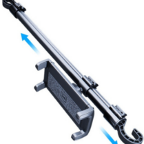 3MK Double Headrest Holder - Universal Ρυθμιζόμενη Βάση Στήριξης Smartphone / Tablet 4.7" - 12.9" για Προσκέφαλο / Πίσω Κάθισμα Αυτοκινήτου - Black (5903108543217)