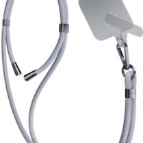 3MK EasyClip - Αποσπώμενο Λουράκι Λαιμού για Θήκες Κινητών / Smartphones - Grey / Silver (5903108568647)