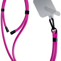 3MK EasyClip - Αποσπώμενο Λουράκι Λαιμού για Θήκες Κινητών / Smartphones - Pink / Black (5903108568661)