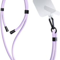 3MK EasyClip - Αποσπώμενο Λουράκι Λαιμού για Θήκες Κινητών / Smartphones - Purple / Black (5903108568678)
