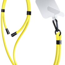 3MK EasyClip - Αποσπώμενο Λουράκι Λαιμού για Θήκες Κινητών / Smartphones - Yellow / Black (5903108568708)