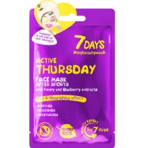 7DAYS Active Thursday Day 4 Nourishing Effect Face Sheet Mask Μάσκα Προσώπου με Εκχύλισμα από Παιώνια που Ενυδατώνει, Αποκαθιστά την Ελαστικότητα της Επιδερμίδας Προσδίδοντας Αίσθηση Απαλότητας 28g