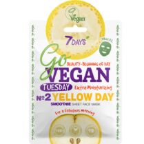 7DAYS Go Vegan Tuesday No2 Yellow Day Smoothie Face Sheet Mask Μάσκα Προσώπου Φυτικής Προέλευσης για Απόλυτη Ενυδάτωση, Θρέψη & Λαμπερή Επιδερμίδα 25g