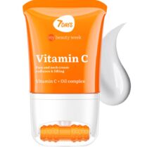 7DAYS My Beauty Week Vitamin C Radiance & Lifting Face & Neck Cream Αντιγηραντική Κρέμα Προσώπου, Λαιμού με Βιταμίνη C & Εφαρμοστή Μασάζ για Ομοιόμορφο Τόνο & Λάμψη 80ml