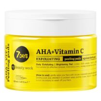 7DAYS My Beuaty Week Exfoliating Peeling Pads AHA+Vitamin C Απολεπιστικά Δισκία Δύο 'Όψεων για την Εξισορρόπηση του Τόνου του Δέρματος 150ml