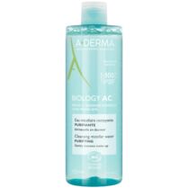 A-Derma Biology AC Cleansing Micellar Water Νερό Καθαρισμού & Ντεμακιγιάζ Προσώπου, Ματιών με Μικύλλια για Λιπαρές Επιδερμίδες με Τάση Ακμής 400ml