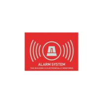 ABUS AU1315 Warning Sticker "Alarm" 74 x 52.5mm