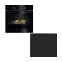 AEG 5000 SurroundCook Φούρνος & TM64IA00CL Matt Black Επαγωγική Εστία Set Εντοιχισμού
