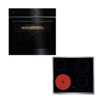 AEG Pizza Expert TX7PB63FSB Φούρνος & ORN64A02XB 6 Zones Κεραμική Εστία Set Εντοιχισμού