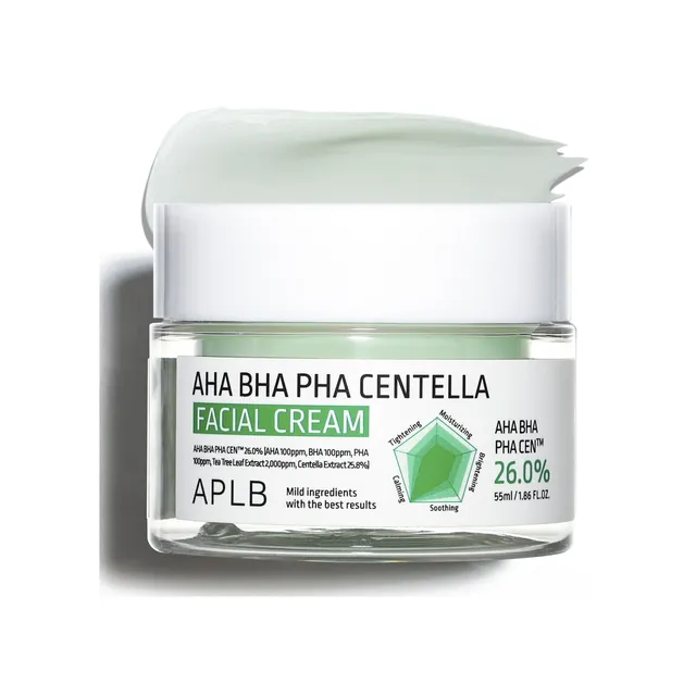 APLB - AHA BHA PHA Centella Facial Cream 55ml APLB APLB - AHA BHA PHA Centella Facial Cream 55ml APLB