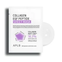 APLB Collagen EGF Peptide Sheet Mask Μάσκα Σύσφιξης & Ενυδάτωσης Προσώπου 1pc/25ml APLB