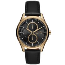 ARMANI EXCHANGE Banks Mens - AX1869, Bronze case with Black Leather Strap