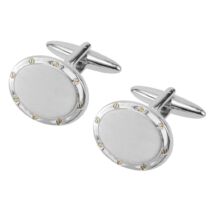 ASCOT Μανικετόκουμπα από ανοξείδωτο ατσάλι Silver JTC/0052L