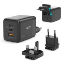 Acer 100W GaN με Αποσπώμενα Βύσματα EU/UK Φορτιστής Laptop