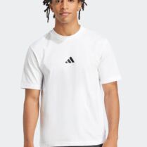 Adidas ανδρικό T-shirt Regular Fit "Essentials Small Logo" - JF1092 Λευκό