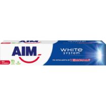 Aim White System Toothpaste Φθοριούχος Οδοντόκρεμα για Λεύκανση των Δοντιών & Ενδυνάμωση του Σμάλτου 75ml