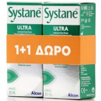 Alcon Promo Systane Ultra Λιπαντικές Οφθαλμικές Σταγόνες Ταχείας Δράσης & Ανακούφισης από τα Συμπτώματα της Ξηροφθαλμίας 20ml (2x10ml)