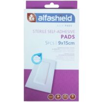 AlfaShield Sterile Self-Adhesive Pads Αποστειρωμένα Αυτοκόλλητα Επιθέματα 5 Τεμάχια - 9x15cm