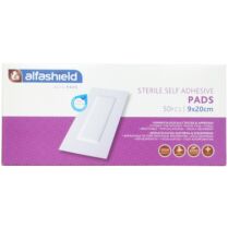 AlfaShield Sterile Self-Adhesive Pads Αποστειρωμένα Αυτοκόλλητα Επιθέματα 50 Τεμάχια - 9x20cm