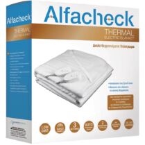 Alfacheck Thermal Electric Blanket Διπλό Θερμαινόμενο Υπόστρωμα για Ευχάριστο & Άνετο Ύπνο 140x160cm, 1 Τεμάχιο