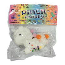 `Antistress Taba Squishy Μονόκερος με Strass & Pon Pon Άσπρο