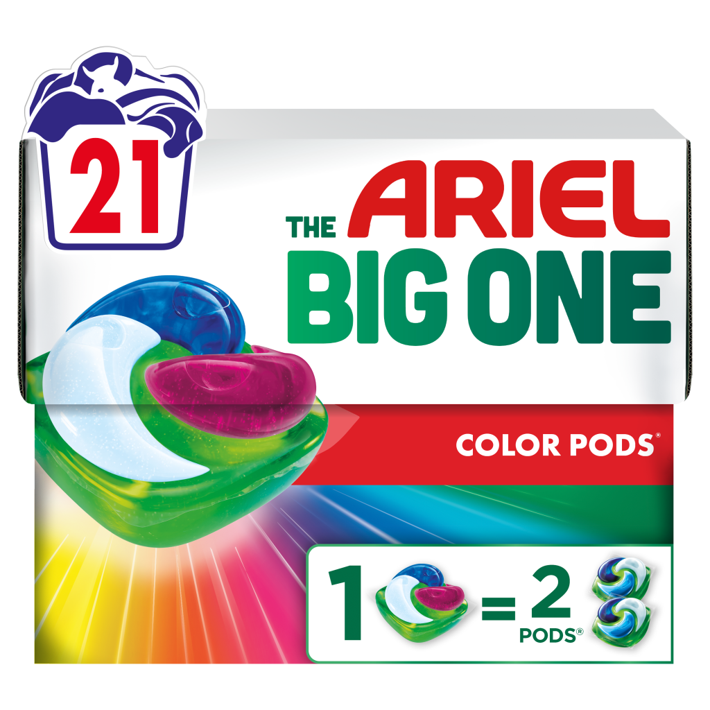 Ariel Allin1 PODS® BIG ONE Color Κάψουλες Πλυντηρίου - 21 Κάψουλες Ariel Allin1 PODS® BIG ONE Color Κάψουλες Πλυντηρίου - 21 Κάψουλες