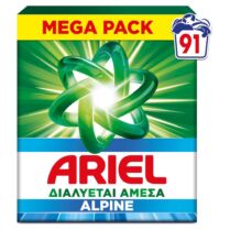 Ariel Απορρυπαντικό Πλυντηρίου Σκόνη Alpine 91Μεζ