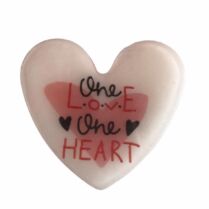 Aρωματικό Σαπούνι Λευκή Καρδιά ΄΄One Love One Heart΄΄