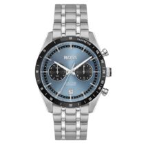 BOSS Dual Time Mens - 1514286, Silver case with Stainless Steel Bracelet