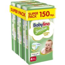 Babylino Sensitive Cotton Soft Super Pack Maxi Νο4 (8-13kg) 150 Τεμάχια (3x50 Τεμάχια) Babylino Sensitive Cotton Soft Super Pack Maxi Νο4 (8-13kg) 150 Τεμάχια (3x50 Τεμάχια)