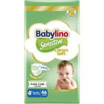 Babylino Sensitive Cotton Soft Value Pack Maxi Plus Νο4+ (10-15kg) Βρεφικές Πάνες 46 Τεμάχια