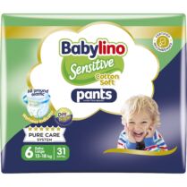 Babylino Sensitive Pants Cotton Soft Unisex No6 Extra Large (13-18kg) 31 Τεμάχια Babylino Sensitive Pants Cotton Soft Unisex No6 Extra Large (13-18kg) 31 Τεμάχια
