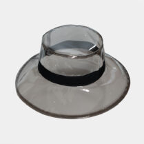 Black vinyl hat Μαύρο Interhat