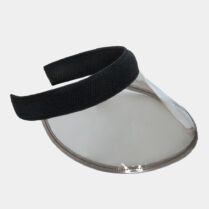 Black vinyl headband Μαύρο Interhat