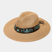Brown Panama w/ Boho Details Μπεζ Interhat