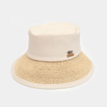 Bucket Cotton & Straw Hat Μπεζ Interhat