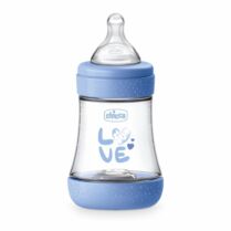 Chicco Μπιμπερό Πλαστικό Perfect 5 Σιέλ150ml Θηλή Σιλικόνης 0 Mηνών+