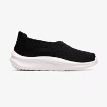 Clarks γυναικεία δερμάτινα sneakers "Meridor Lo" - 26186102 Μαύρο