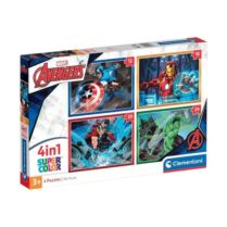 Clementoni 4 σε 1 Super Color The Avengers 1200-21525 Παζλ Clementoni 4 σε 1 Super Color The Avengers 1200-21525 Παζλ