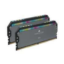 Corsair DDR5 5200 2 x 32GB C40 Dominator RGB Grey Μνήμη RAM