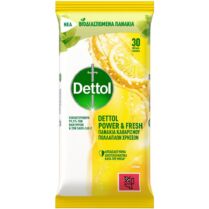 Dettol Power & Fresh Surface Clean Wipes Citrus Βιοδιασπώμενα, Αντιβακτηριδιακά Πανάκια Καθαρισμού Πολλαπλών Χρήσεων 30 Τεμάχια Dettol Power & Fresh Surface Clean Wipes Citrus Βιοδιασπώμενα, Αντιβακτηριδιακά Πανάκια Καθαρισμού Πολλαπλών Χρήσεων 30 Τεμάχια