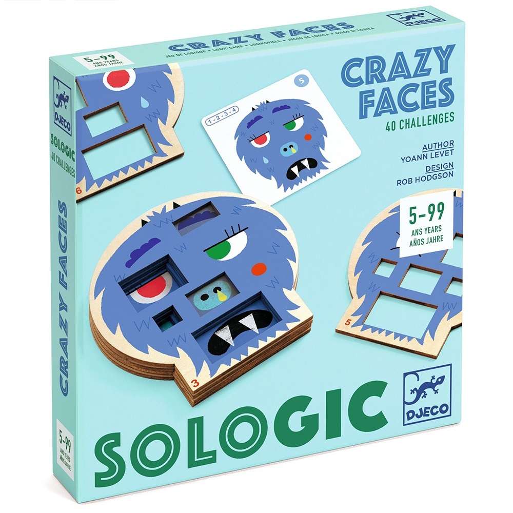 Djeco Παιχνίδι Λογικής Crazy Faces 08591 Djeco Παιχνίδι Λογικής Crazy Faces 08591
