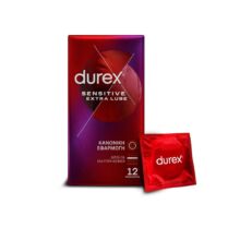 Durex Προφυλακτικά Sensitive Extra Lube 12τεμ Durex Προφυλακτικά Sensitive Extra Lube 12τεμ