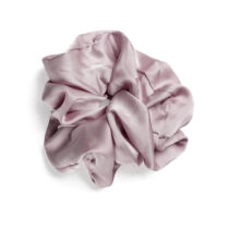 Dusty Mauve Satin Scrunchie my own