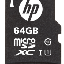 HP Κάρτα Μνήμης MicroSD 64GB Class 10 U1 με Αντάπτορα SDHC / SDXC - 2 Έτη Εγγύηση (SDU64GBXC10HP-EF)