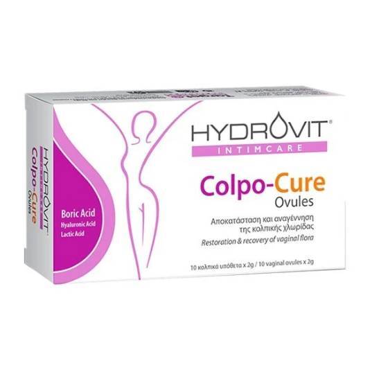 HYDROVIT Intimcare Colpo Cure Ovules 2 gr x 10 Υπόθετα HYDROVIT Intimcare Colpo Cure Ovules 2 gr x 10 Υπόθετα
