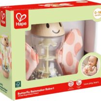 Hape Early Explorer Ξύλινη Κουδουνίστρα Πεταλούδα Rainmaker Robert (E8531)